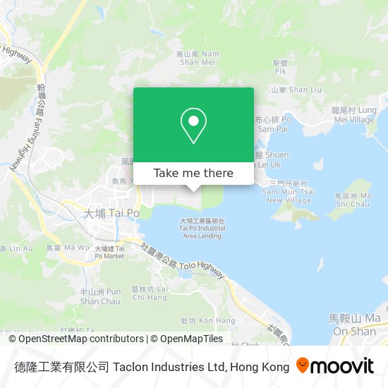 德隆工業有限公司 Taclon Industries Ltd map