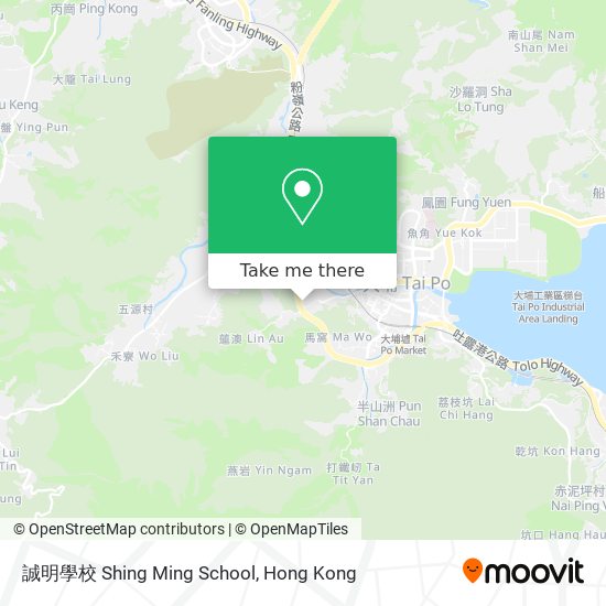 誠明學校 Shing Ming School map