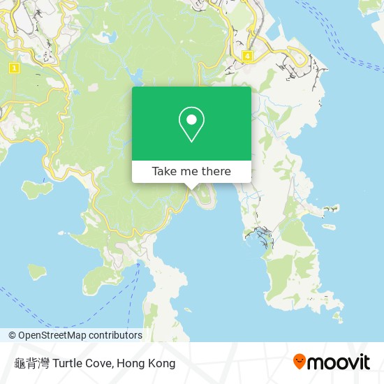 龜背灣 Turtle Cove map