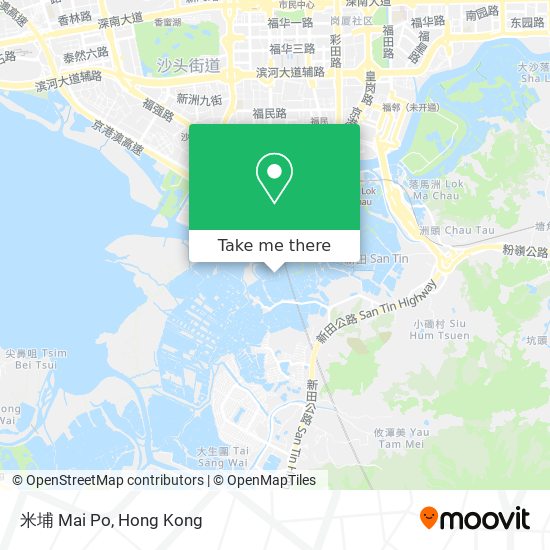 米埔 Mai Po map