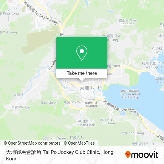 大埔賽馬會診所 Tai Po Jockey Club Clinic map