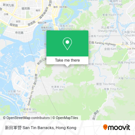 新田軍營 San Tin Barracks地圖