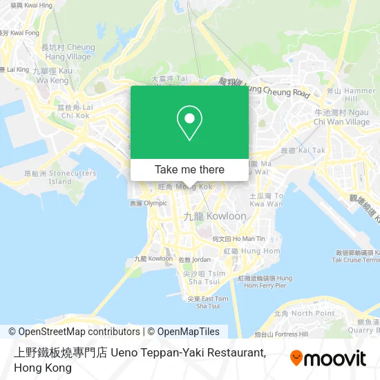 上野鐵板燒專門店 Ueno Teppan-Yaki Restaurant地圖