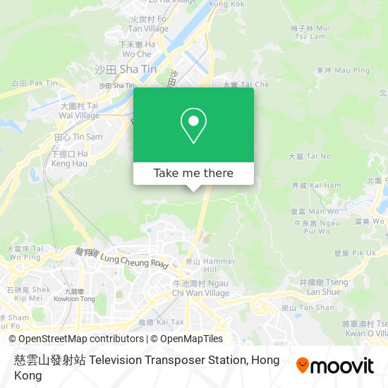慈雲山發射站 Television Transposer Station map