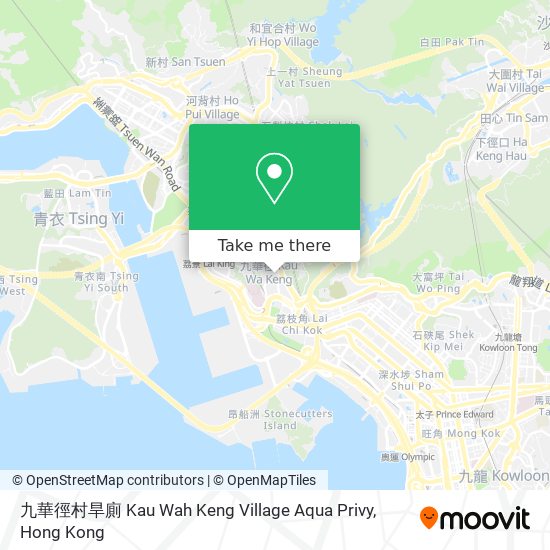 九華徑村旱廁 Kau Wah Keng Village Aqua Privy map