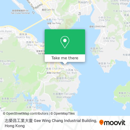 志榮昌工業大廈 Gee Wing Chang Industrial Building map