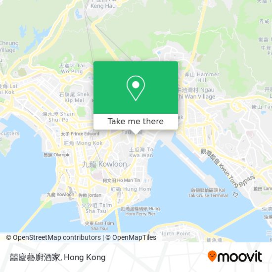 囍慶藝廚酒家地圖