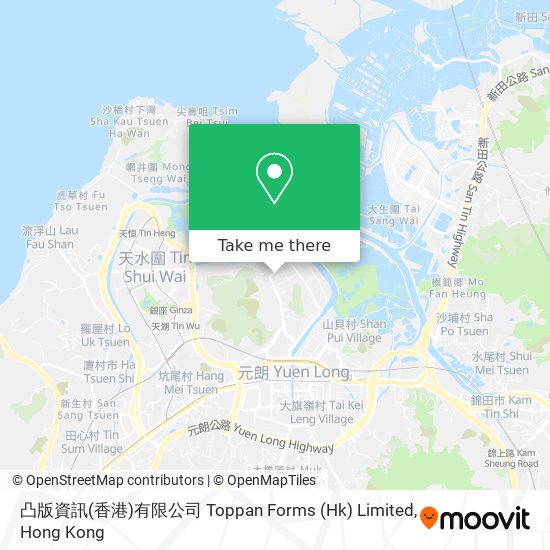 凸版資訊(香港)有限公司 Toppan Forms (Hk) Limited map