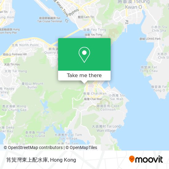 筲箕灣東上配水庫 map