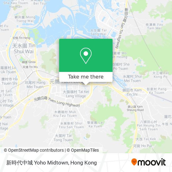 新時代中城 Yoho Midtown map