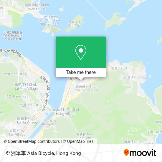 亞洲單車 Asia Bicycle map