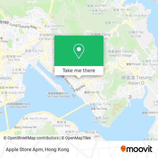 How to get to Apple Store Apm in Kwun Tong by Bus or Subway