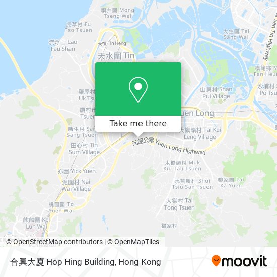 合興大廈 Hop Hing Building map