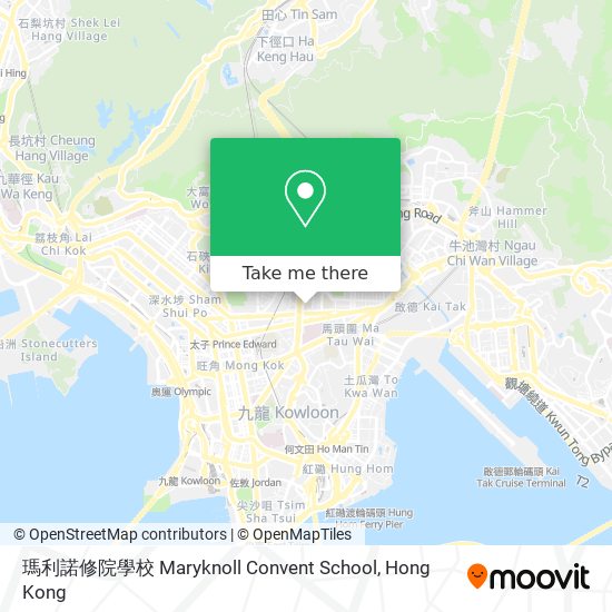 瑪利諾修院學校 Maryknoll Convent School map