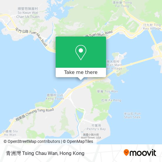 青洲灣 Tsing Chau Wan map