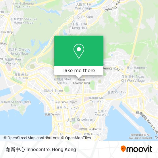 創新中心 Innocentre map