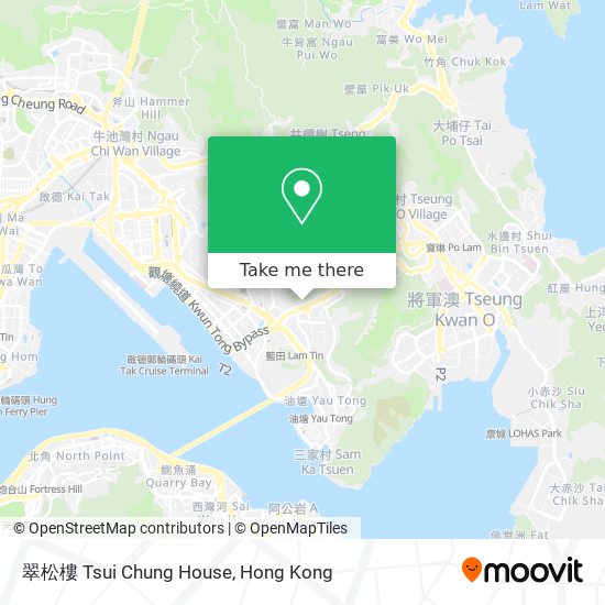 翠松樓 Tsui Chung House map