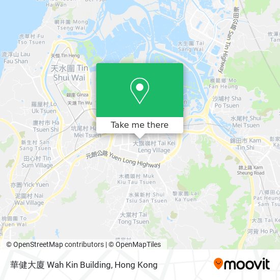華健大廈 Wah Kin Building map