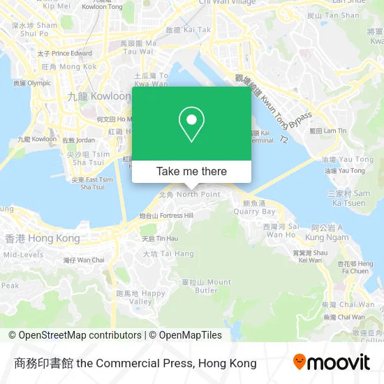 商務印書館 the Commercial Press地圖