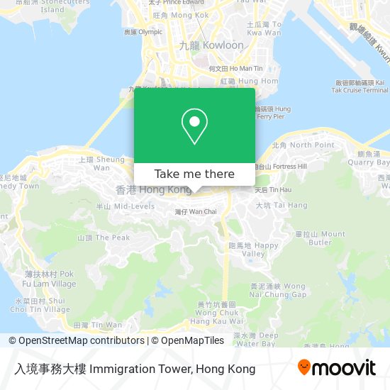 入境事務大樓 Immigration Tower map