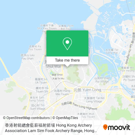 香港射箭總會藍薪福射箭場 Hong Kong Archery Association Lam Sim Fook Archery Range地圖