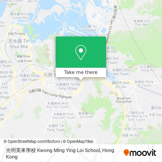 光明英來學校 Kwong Ming Ying Loi School map