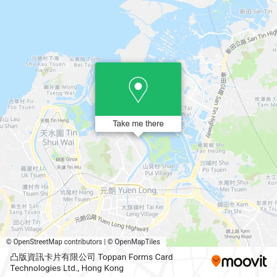 凸版資訊卡片有限公司 Toppan Forms Card Technologies Ltd.地圖