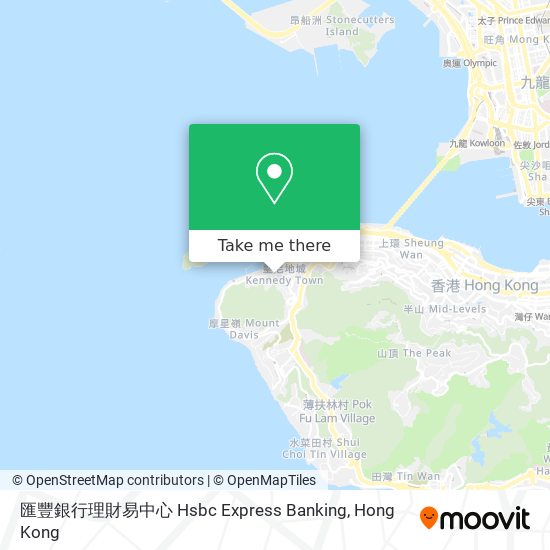 匯豐銀行理財易中心 Hsbc Express Banking map