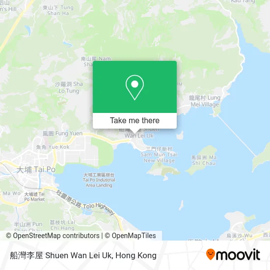 船灣李屋 Shuen Wan Lei Uk map