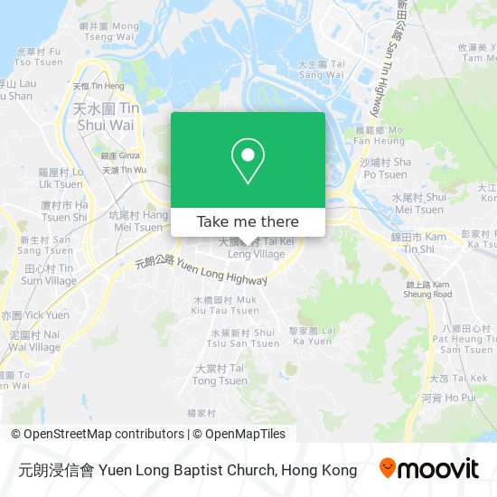 元朗浸信會 Yuen Long Baptist Church map