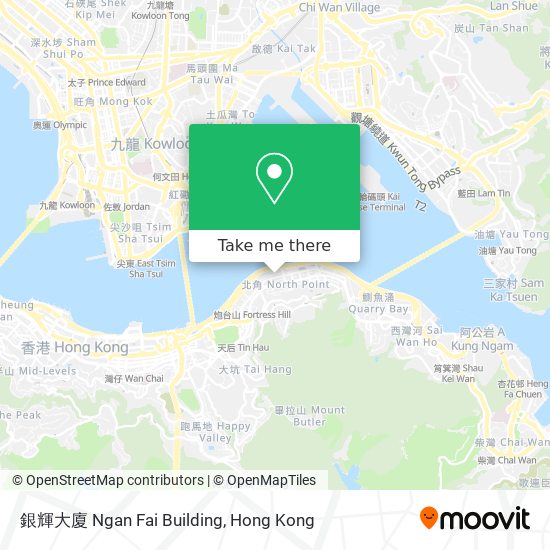 銀輝大廈 Ngan Fai Building map