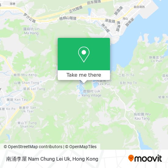 南涌李屋 Nam Chung Lei Uk map