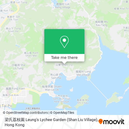 梁氏荔枝園 Leung's Lychee Garden (Shan Liu Village) map