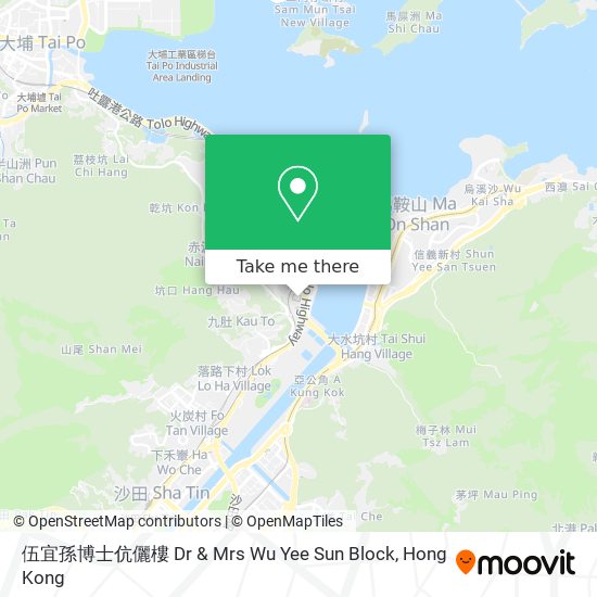 伍宜孫博士伉儷樓 Dr & Mrs Wu Yee Sun Block map