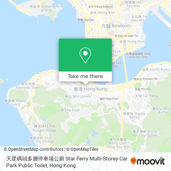 天星碼頭多層停車場公廁 Star Ferry Multi-Storey Car Park Public Toilet map