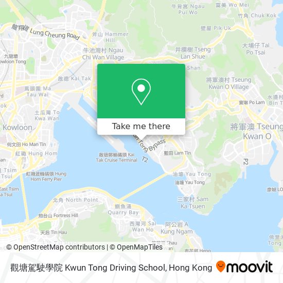 觀塘駕駛學院 Kwun Tong Driving School map