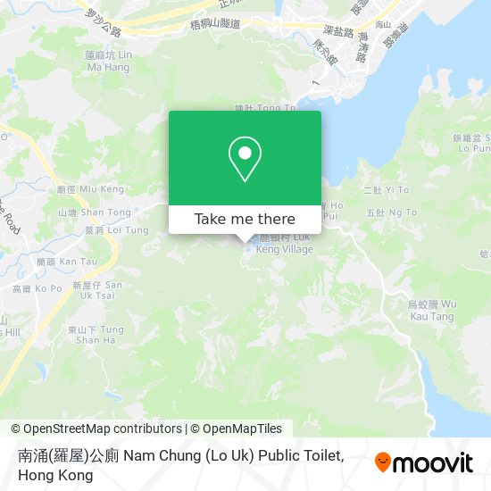 南涌(羅屋)公廁 Nam Chung (Lo Uk) Public Toilet map