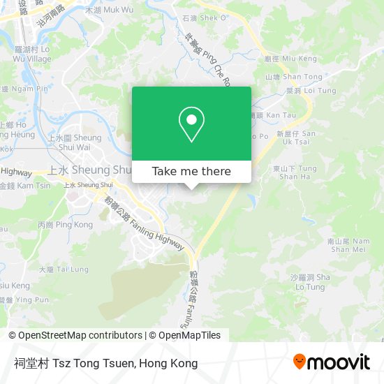 祠堂村 Tsz Tong Tsuen map