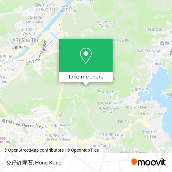 兔仔許願石地圖