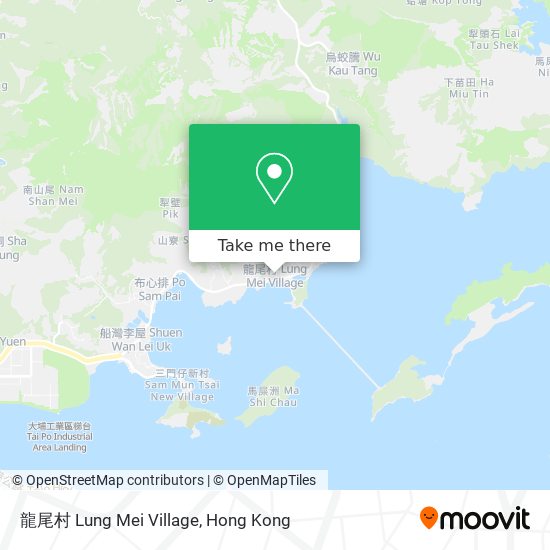 龍尾村 Lung Mei Village map