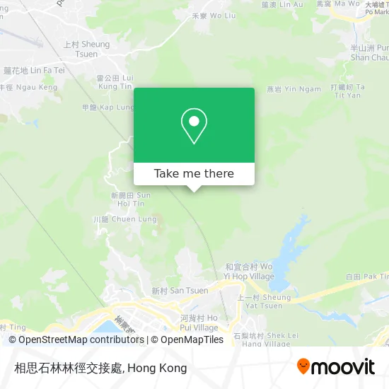 相思石林林徑交接處地圖