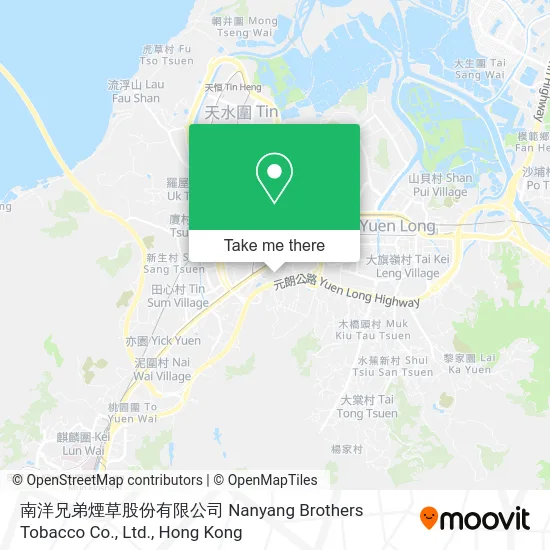 南洋兄弟煙草股份有限公司 Nanyang Brothers Tobacco Co., Ltd. map