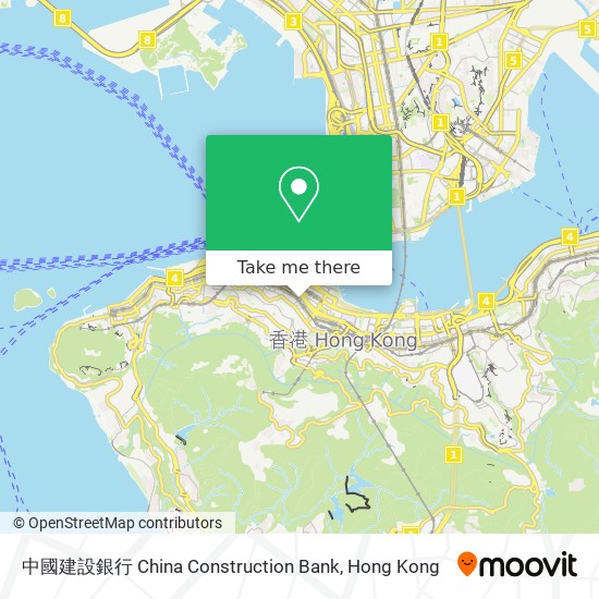 中國建設銀行 China Construction Bank map