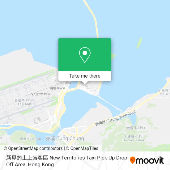 新界的士上落客區 New Territories Taxi Pick-Up Drop-Off Area地圖
