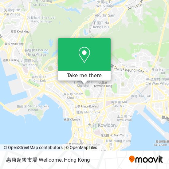 惠康超級市場 Wellcome map