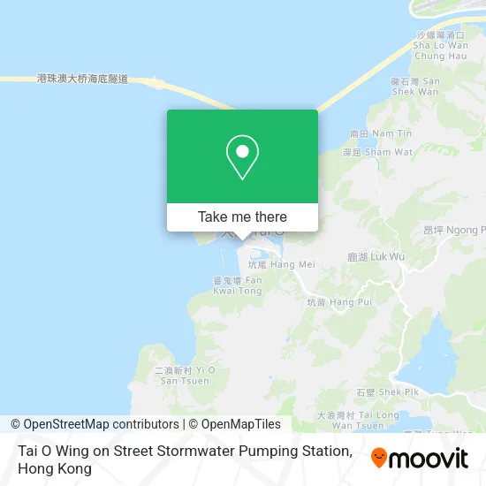 Tai O Wing on Street Stormwater Pumping Station map