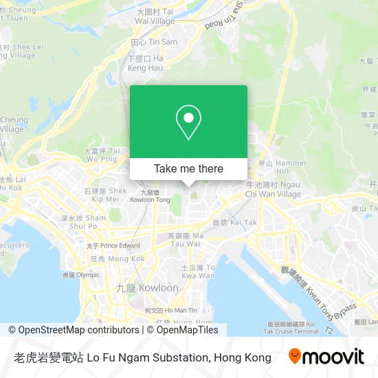 老虎岩變電站 Lo Fu Ngam Substation map