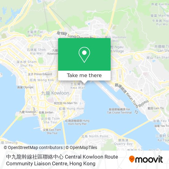 中九龍幹線社區聯絡中心 Central Kowloon Route Community Liaison Centre map