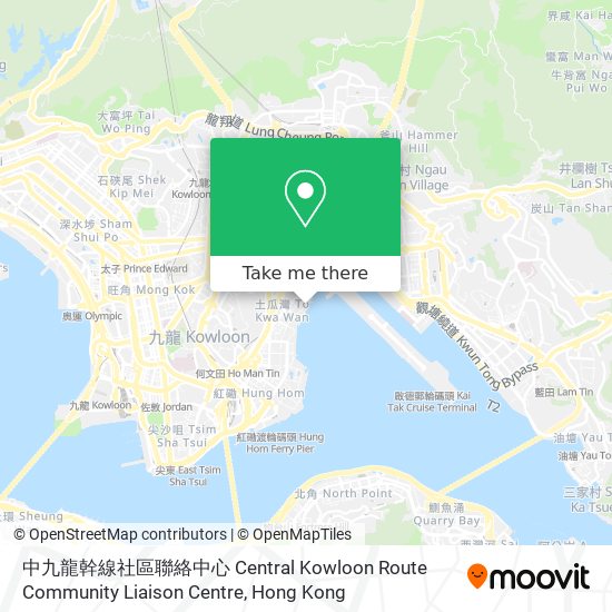 中九龍幹線社區聯絡中心 Central Kowloon Route Community Liaison Centre地圖