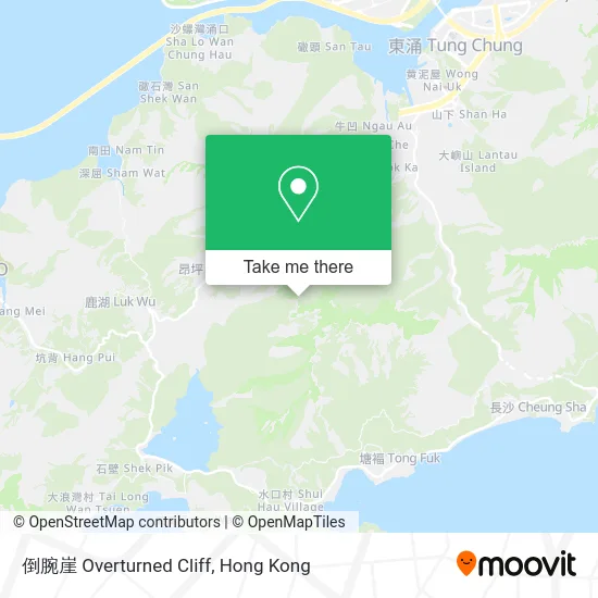 倒腕崖 Overturned Cliff map